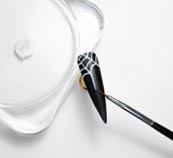 Pavučina na nechte - krok 1