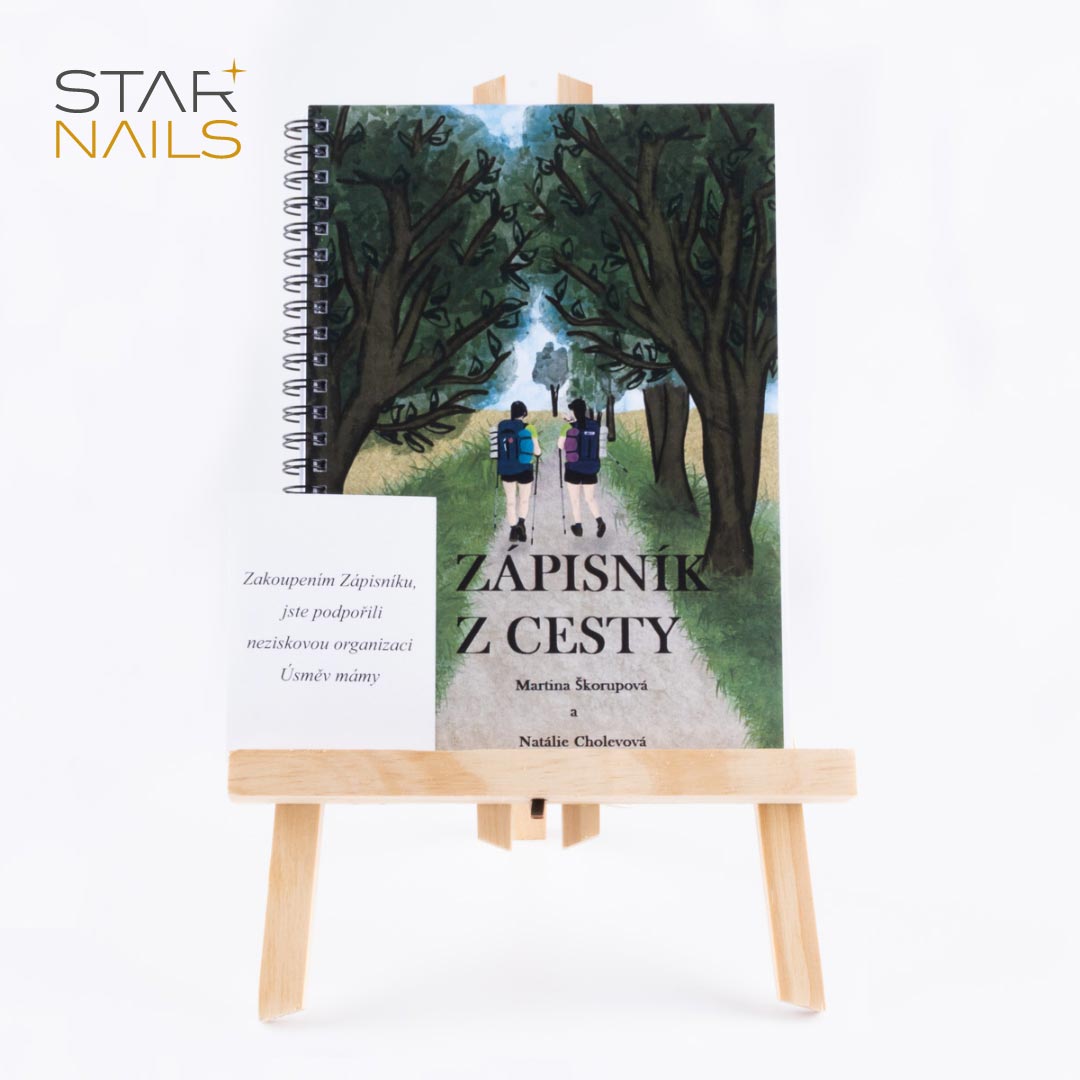 Kniha Zápisník z cesty - podpora organizácie Úsmev mamy