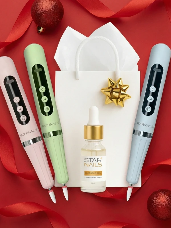 Darčeková sada Lumifile Christmas Time – mini brúska a UV/LED lampa 2v1