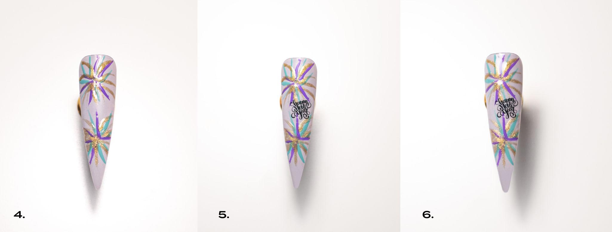 Silvestrovské nechty - pokračovanie postupu