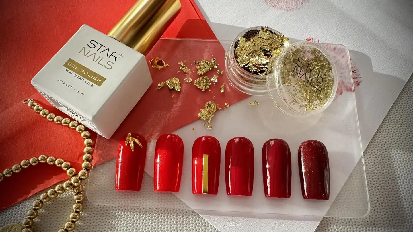 Valentínske červené nechty – reálna práca profesionálnej nechtárky