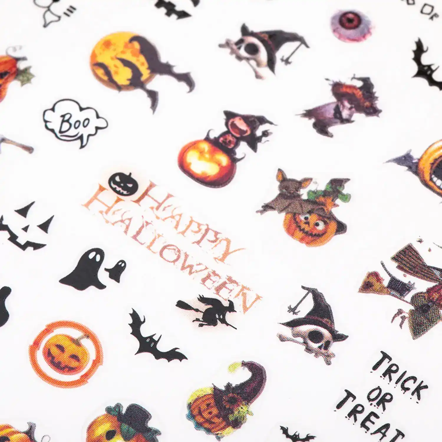 Postup aplik&aacute;cie samolepiek Happy Halloween R231