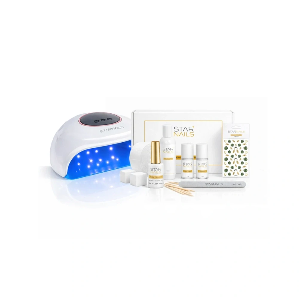 Obsah balenia Sada STARNAILS Gel Polish Starter Set + UV/LED S11