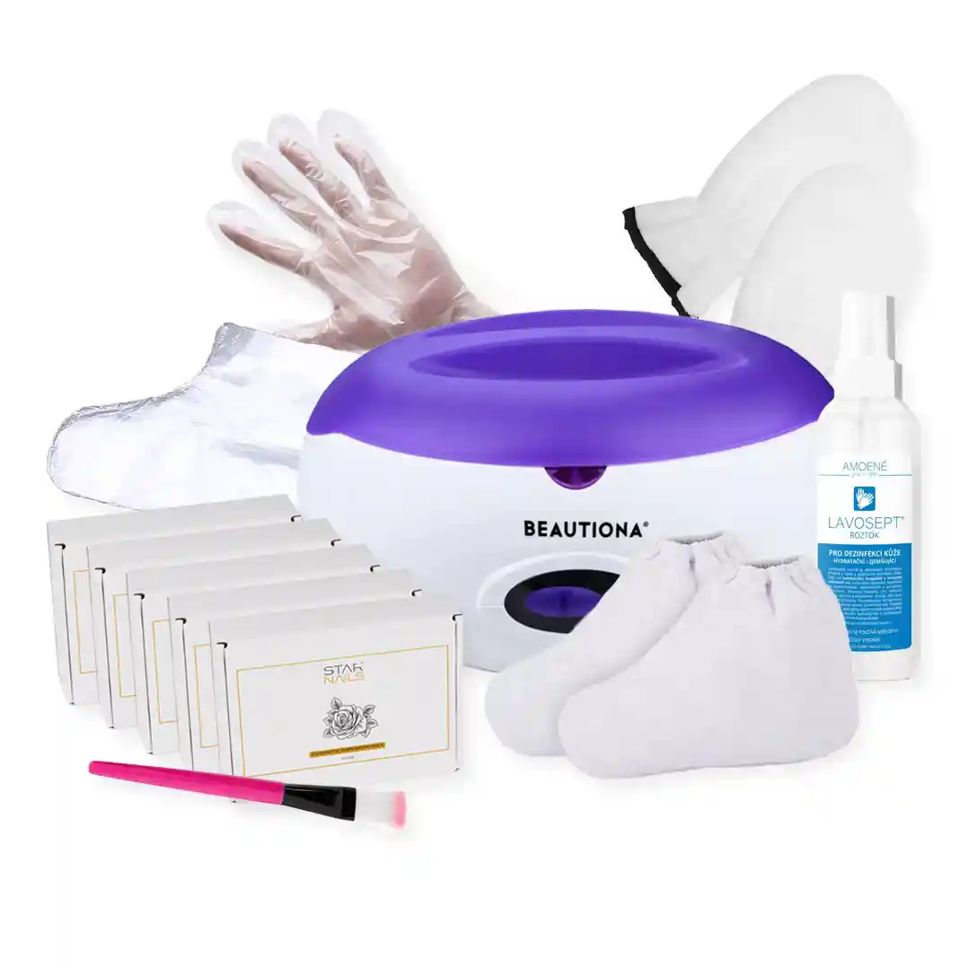 Paraffin Wax Therapy Rose &ndash; Luxusn&aacute; paraf&iacute;nov&aacute; sada pre dom&aacute;cu SPA starostlivosť o ruky a nohy