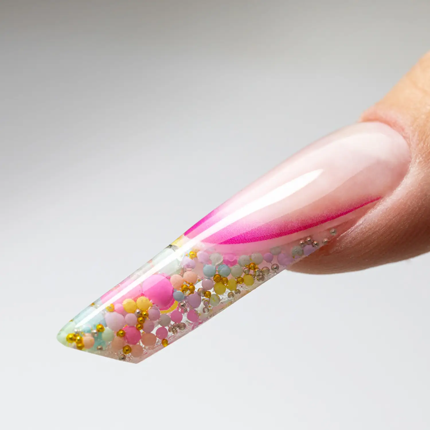 Ako použiť 3D ozdoby na nechty mix perličiek Bulion 01 Starnails