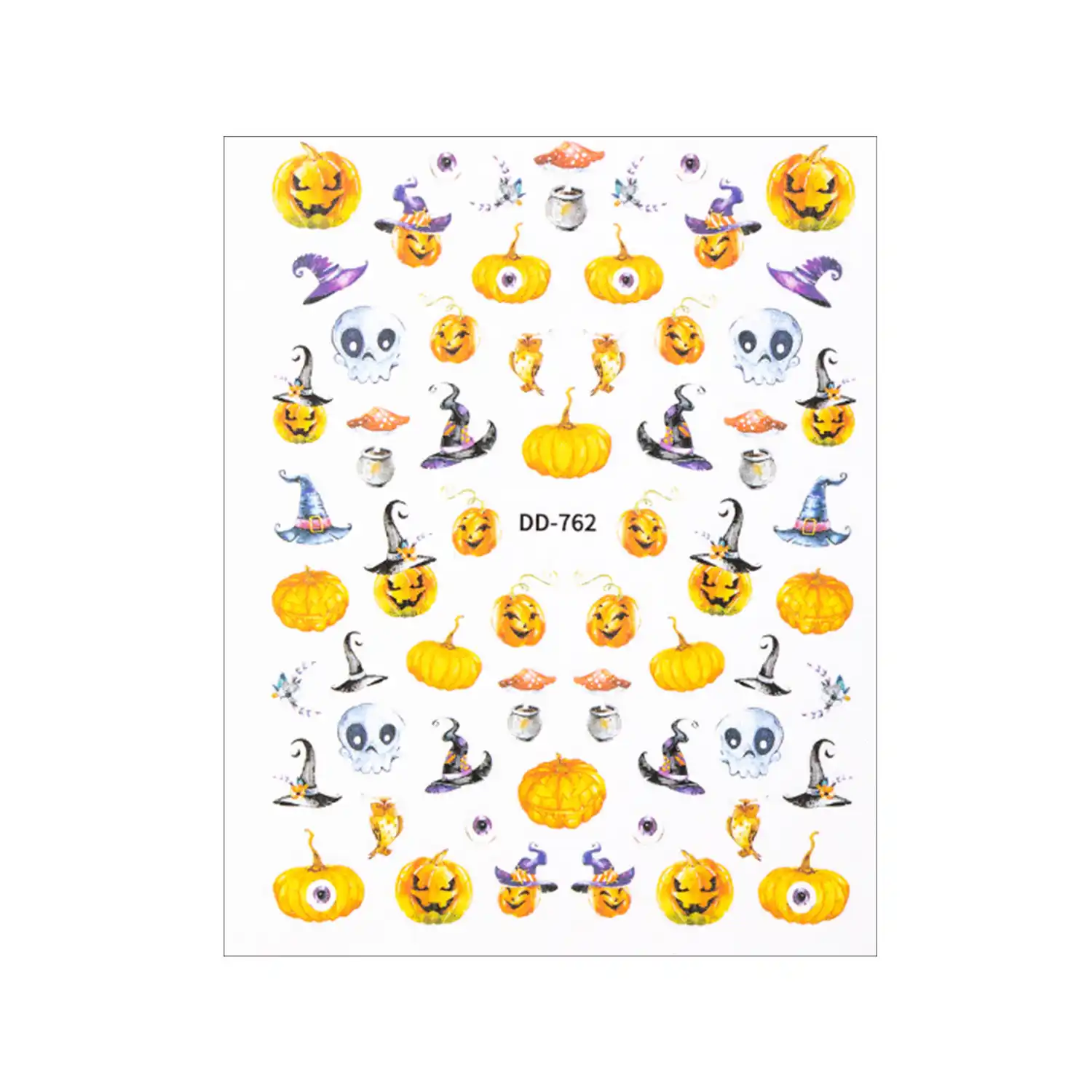 Balenie n&aacute;lepiek na nechty Happy Halloween DD-762 &ndash; veľk&yacute; h&aacute;rok 8&times;13,5 cm