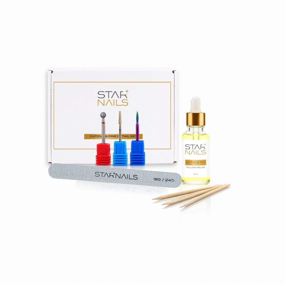 Obsah balenia Cuticle & Fine Detail Set STARNAILS