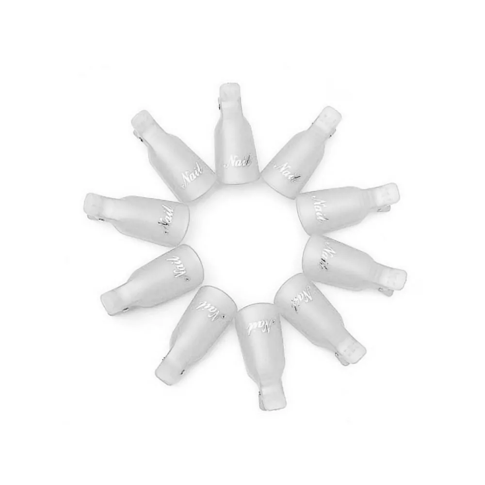 Balenie klipsov na odstránenie gel laku – biele, 10 ks