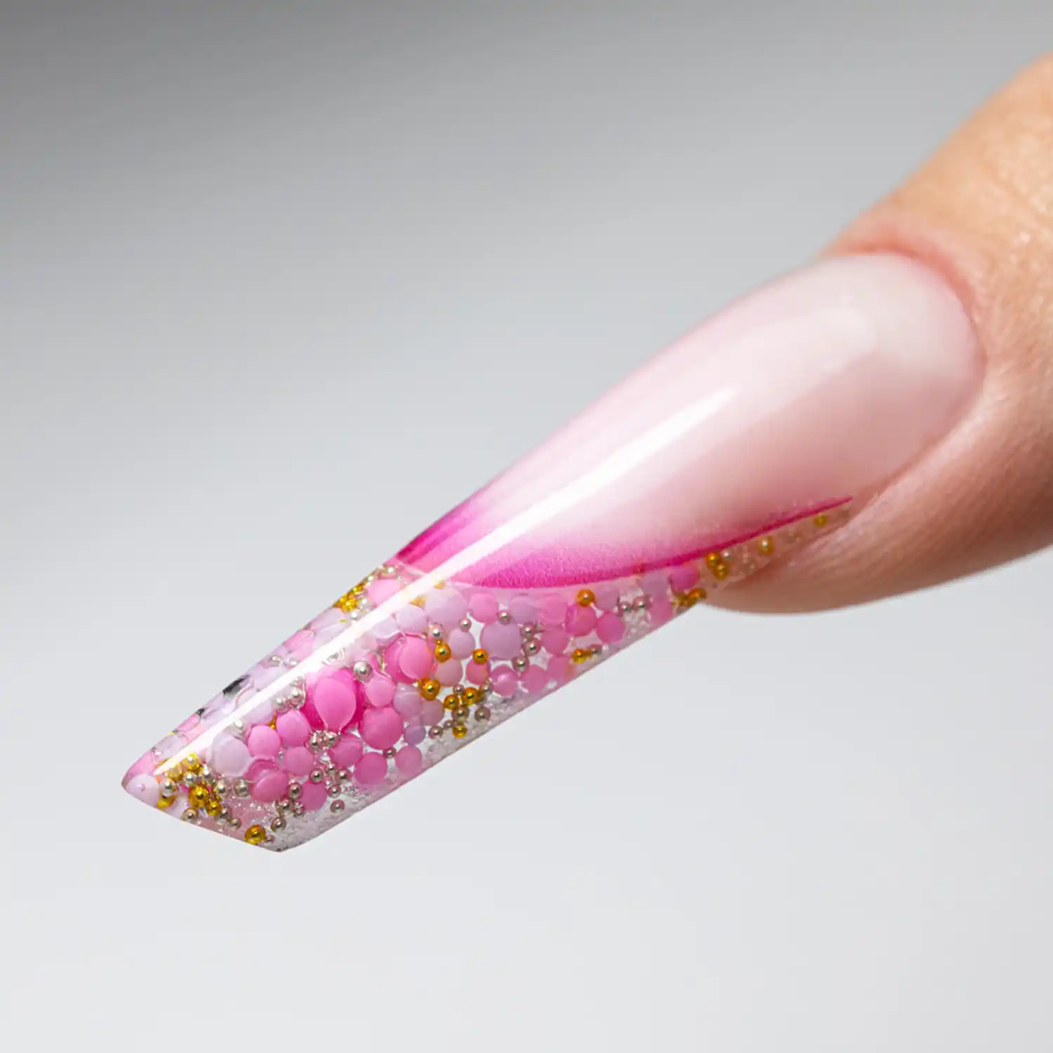 Ako použiť 3D ozdoby na nechty mix perličiek Bulion 02 Starnails