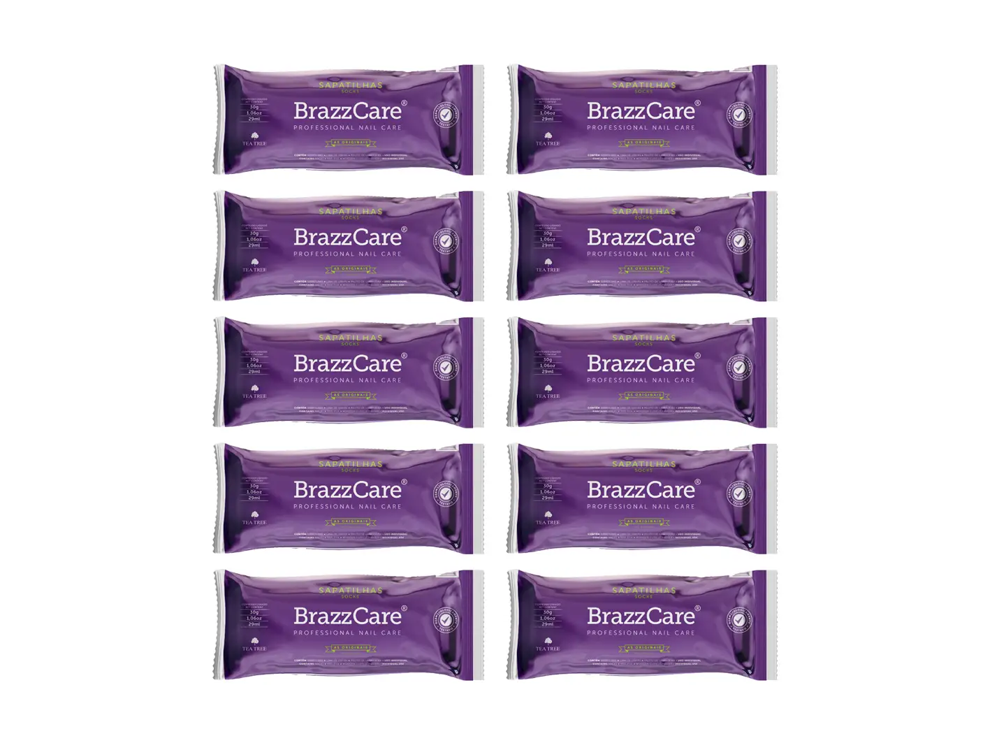 Sada STARNAILS BrazzCare Socks Set - 10 ks luxusn&aacute; starostlivosť o chodidl&aacute;