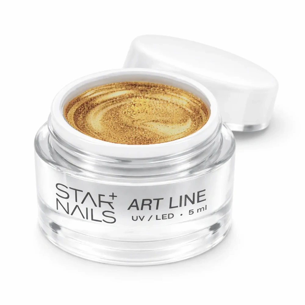 UV/LED Gel Art Line SN 1702 Gold &ndash; aplik&aacute;cia nail art g&eacute;lu