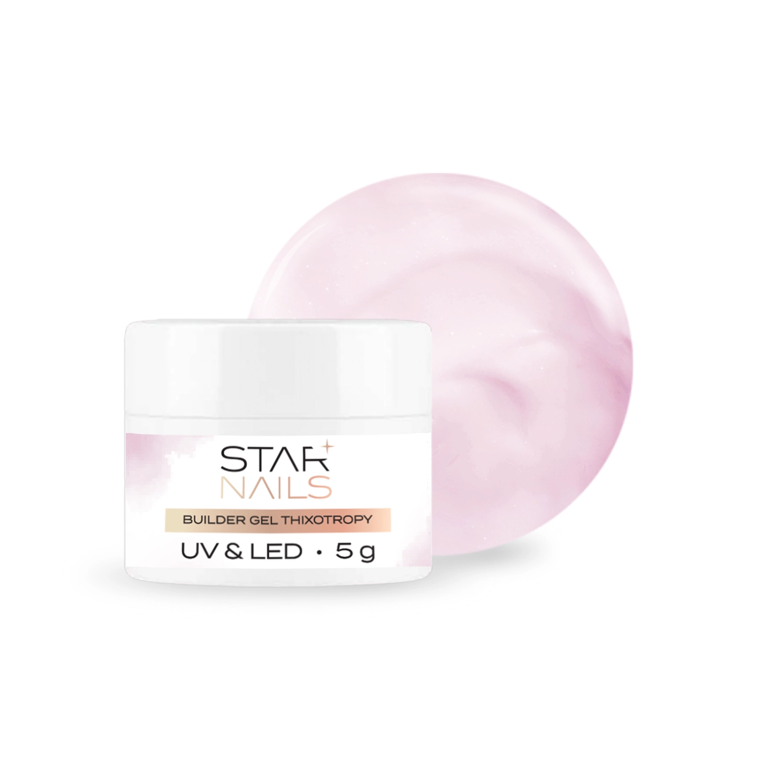 UV/LED Builder Gel Thixotropy, 5g - 004, Nude Pink