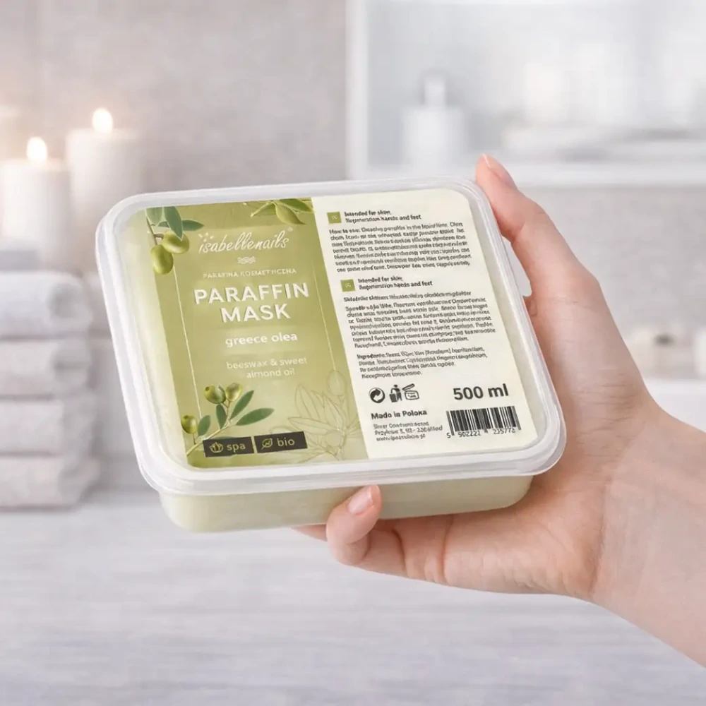 Paraffin Mask isabellenails Green Olives &ndash; paraf&iacute;nov&yacute; vosk s v&ocirc;ňou zelenej olivy