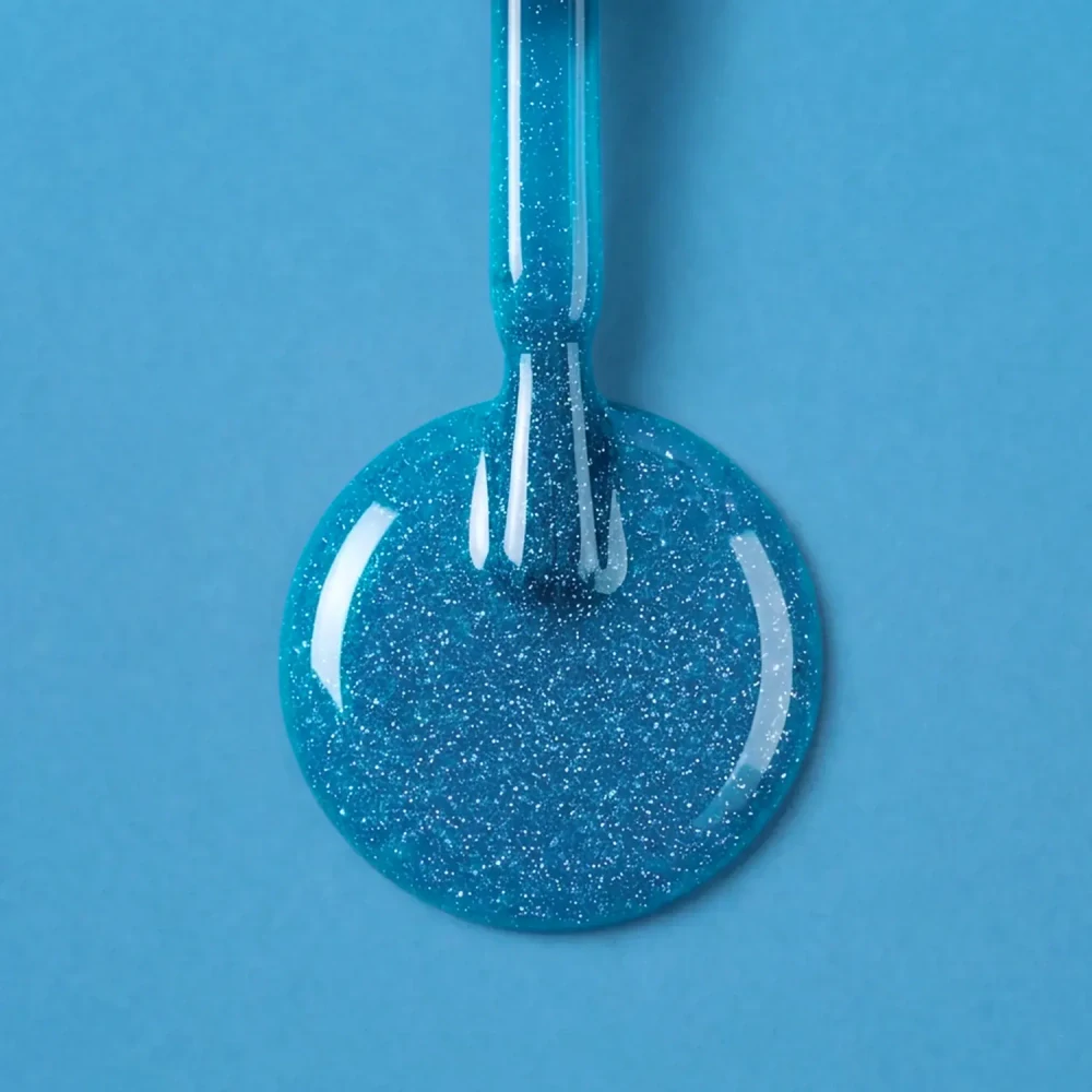 Gél lak Flashing Lights 026 Sapphire – azúrovo modrý odtieň s flash trblietom