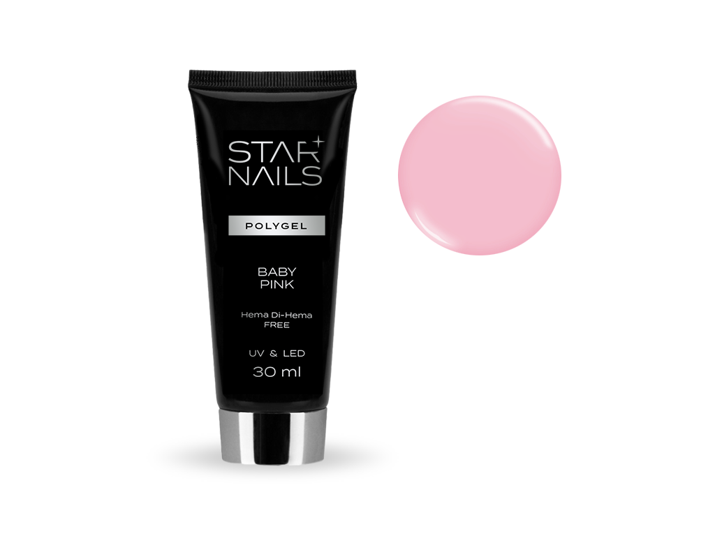 UV/LED Polygel STARNAILS Whie Delight 002 - aplik&aacute;cia