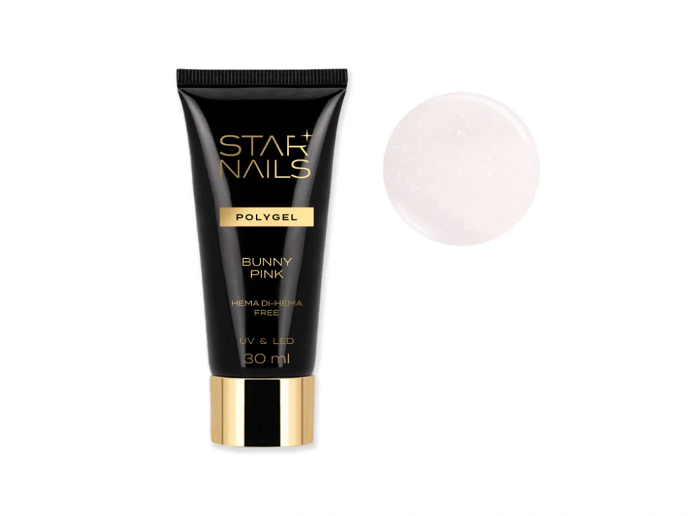 UV/LED Polygel STARNAILS Whie Delight 002 - aplik&aacute;cia