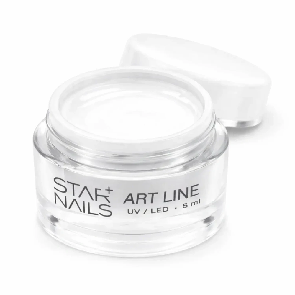 UV/LED Gel Art Line SN 1700 White &ndash; aplik&aacute;cia zdobiaceho g&eacute;lu