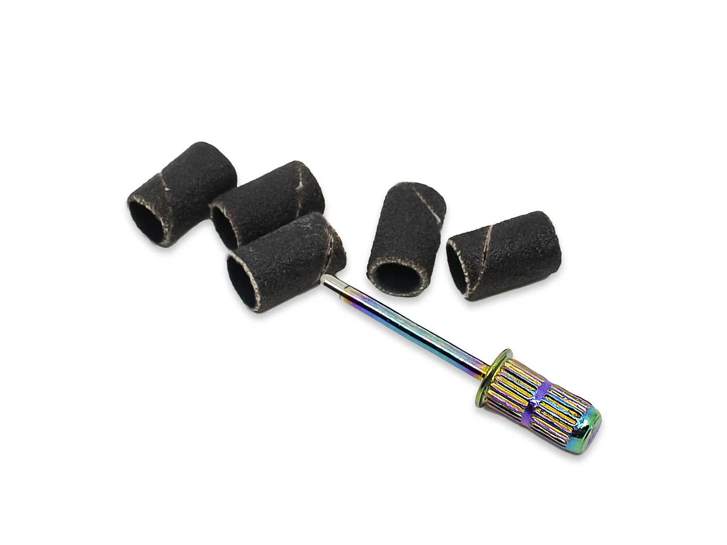 Sada STARNAILS Sanding Bands with Holder - br&uacute;sne valčeky s n&aacute;stavcom 80 ks
