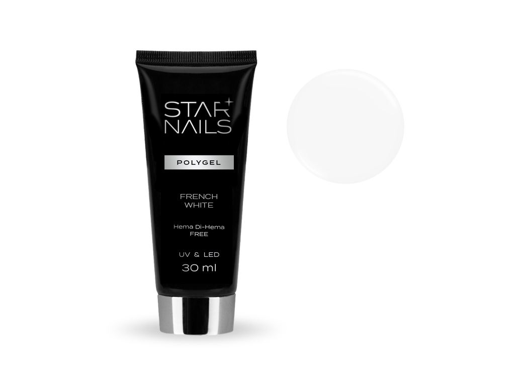 UV/LED Polygel STARNAILS French White 008 - aplik&aacute;cia